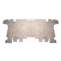 Sound insulation rear seat to trunk Coupé 66-68
