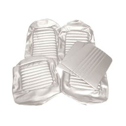 Seat covers Fastback white complete 65