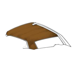 Dachhimmel Coupé Braun 65-68