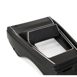 Deluxe center console with wood trim, automatic transmission, Ford Mustang 1969