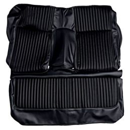 Fastback seat covers, black, complete set, 68