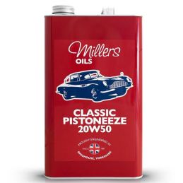 Aceite de motor 20W50 API SJ ZDDP 5L Miller Pistoneeze