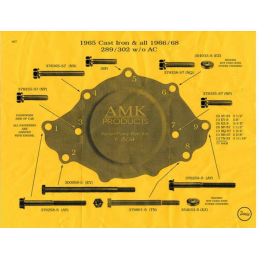 Screw set water pump 289 302 66-69
