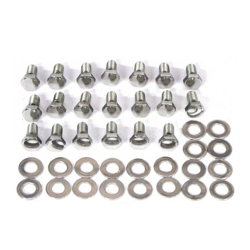 Juego de tornillos para cárter de aceite, acero inoxidable 390 427 428 67-70