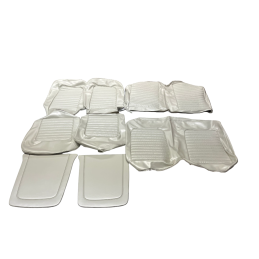 Convertible seat covers, white, complete set, 66