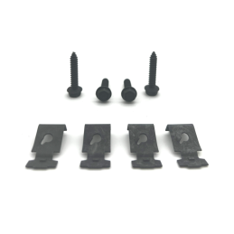 Retaining clips and screws for armrest, door, standard 71-73