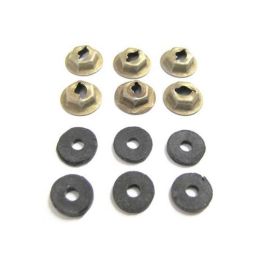 Mounting kit for decorative trim strips for vinyl roof 67-68