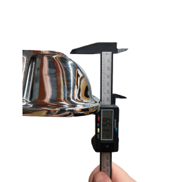 Chrome-plated aluminum valve cover, ribbed 289 302 351W 64-73