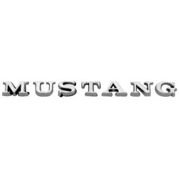 Emblema adesivo per portellone/parafango "MUSTANG" 65-73