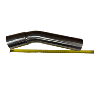 Elbow piece 2.5" stainless steel 36cm 150° 64-73