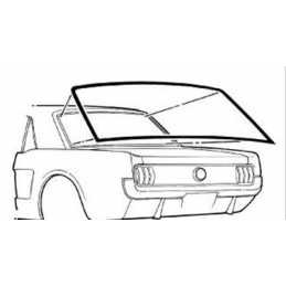 Seal rear window coupe 64-68