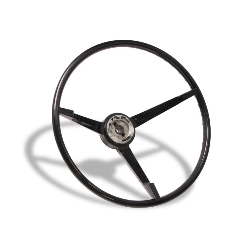 Steering wheel 3-spoke - black 67