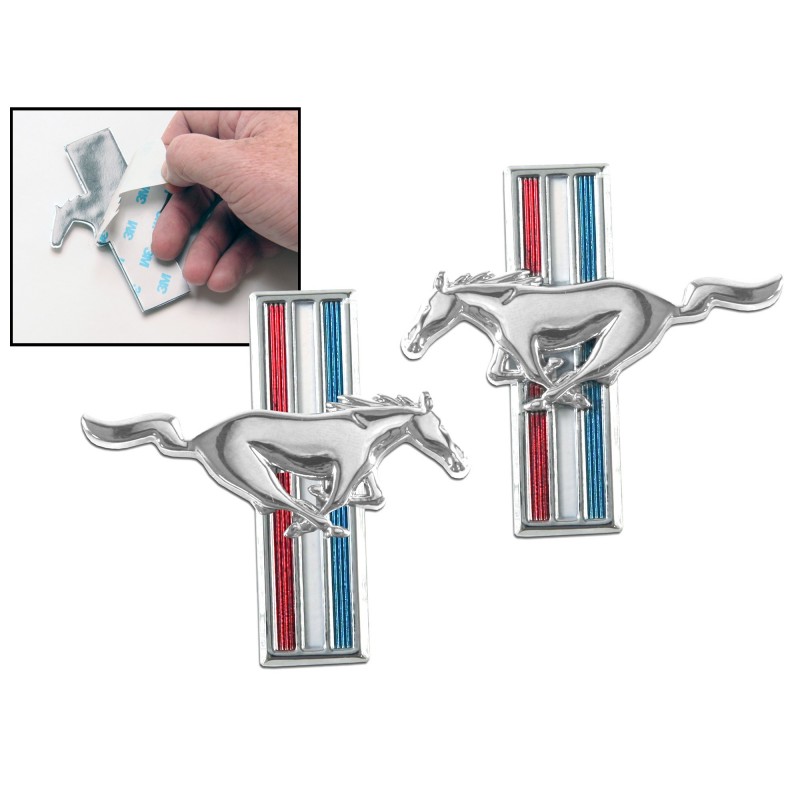 Emblème garde-boue - Poney (par exemple colle / paire) 64-66 Emblème garde-boue - Poney (par exemple colle / paire) 64-66