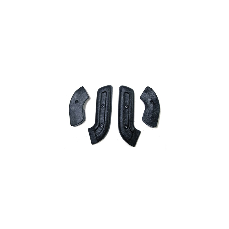 Seat hinge covers (black) 68-70