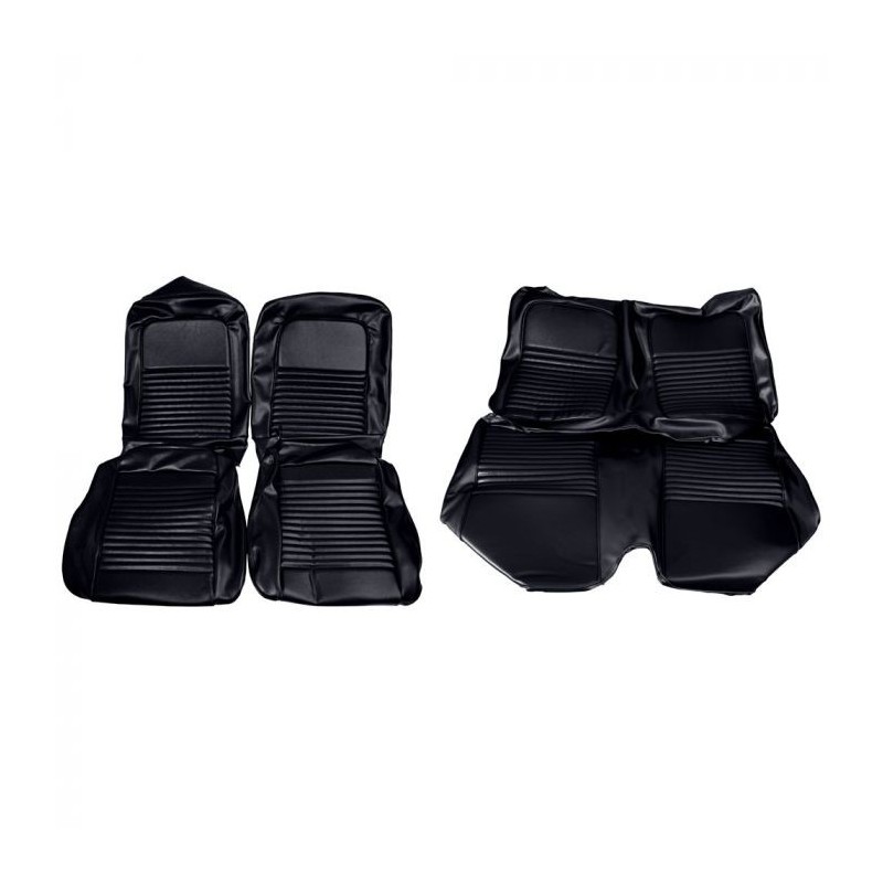 Fundas de asiento Fastback negro completo 67 Fundas de asiento Fastback negro completo 67