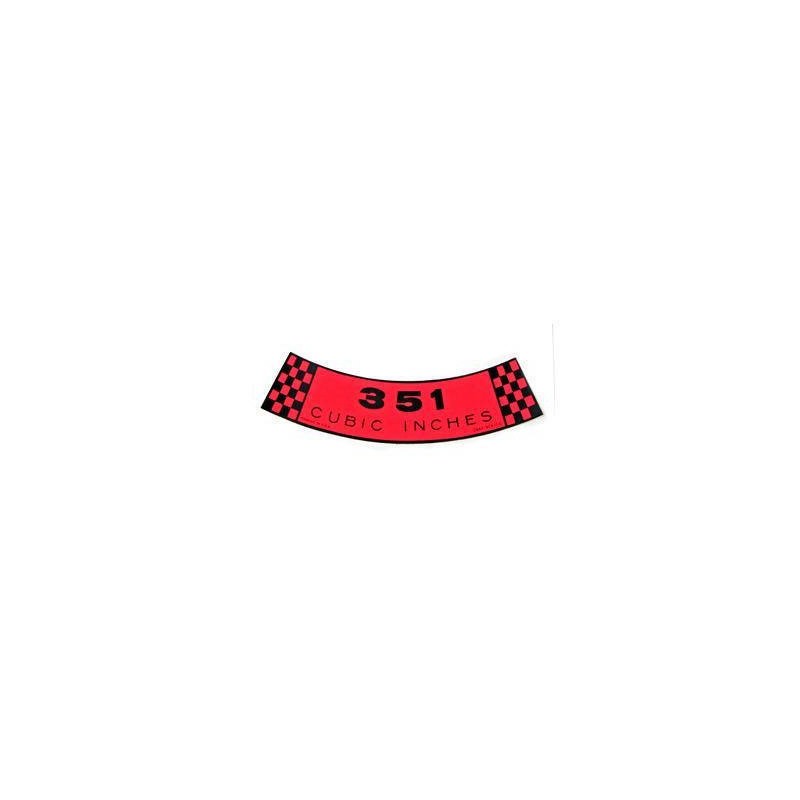 Autocollant pour filtre à air - 351-2V 69 Autocollant pour filtre à air - 351-2V 69
