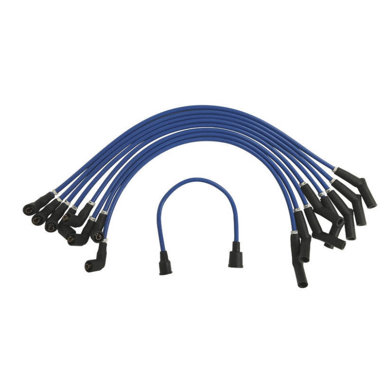 Ignition cable set - blue, Ford logo (390-428)