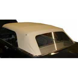 Convertible top white with rear window 64-66