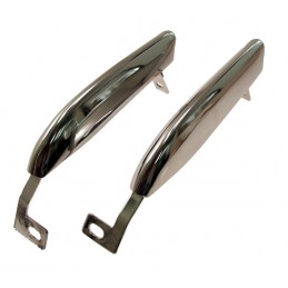 Front bumper guards without protective strips (pair) 67-68