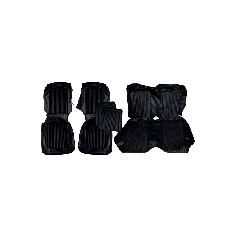 Seat covers Coupe black complete 68