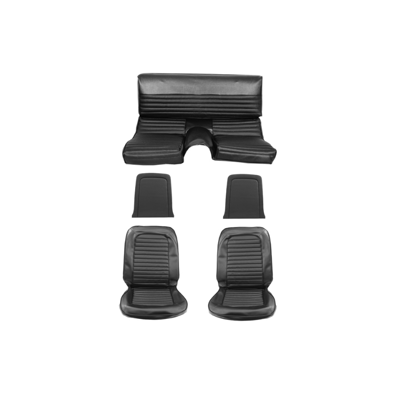 Seat covers Fastback black complete 66