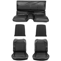 Seat covers Fastback black complete 65