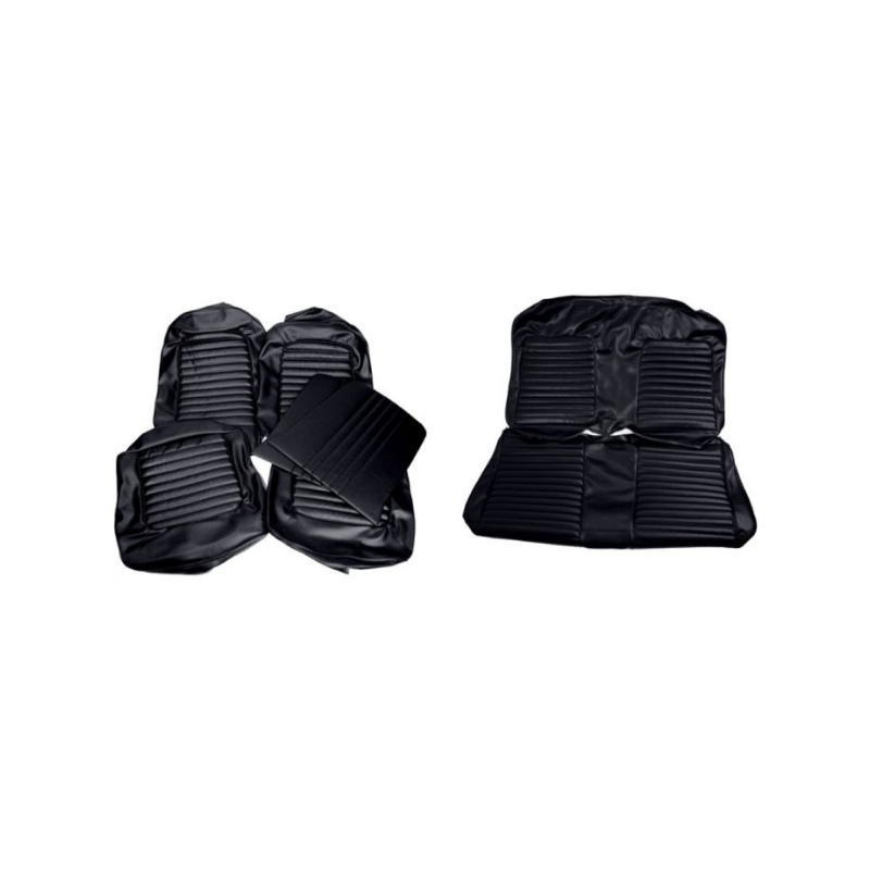 Seat covers coupe black complete 64-65