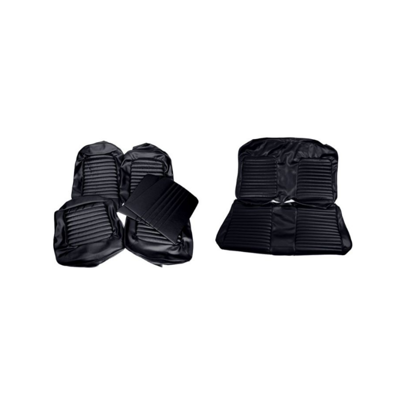 Fundas de asiento Coupe negro completo 64-65