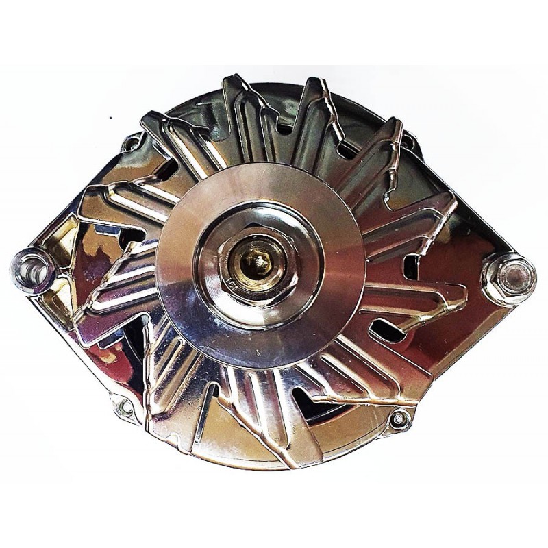 Alternador 100A, cromado, GM Style 65-73 Alternador 100A, cromado, GM Style 65-73