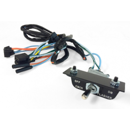 Hazard warning lights switch with wiring harness from 3/66