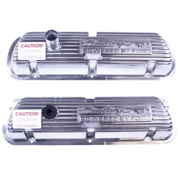 Ventildeckelsatz 260-351W Alu poliert "Mustang" Ford Mustang 1964-1973 / 6A582-MHP