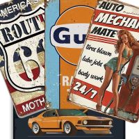 Metal Decorative Plaques – Garage Decorations and Automotive Accessories