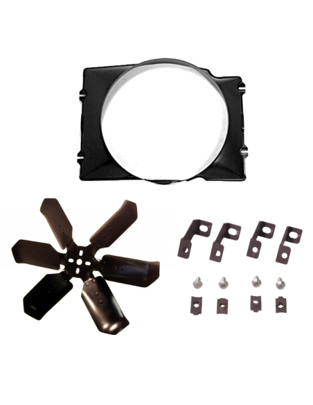 Ventilateur de radiateur et carénages de radiateur Mustang 1965