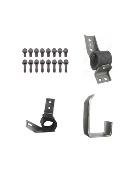 Supports, colliers et vis d'échappement Mustang 1971-73