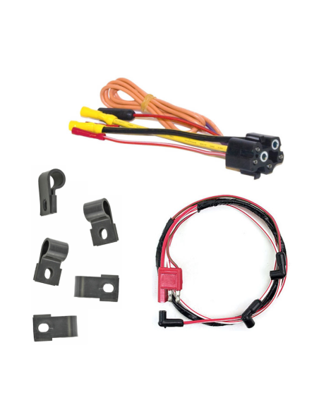 Cablaggi, supporti per cablaggi, connettori, componenti elettrici Mustang 1968