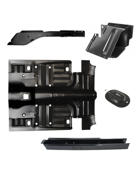 Mustang 1965 Floor pan, Front & Rear frame rails, Torque Box, Crossmember