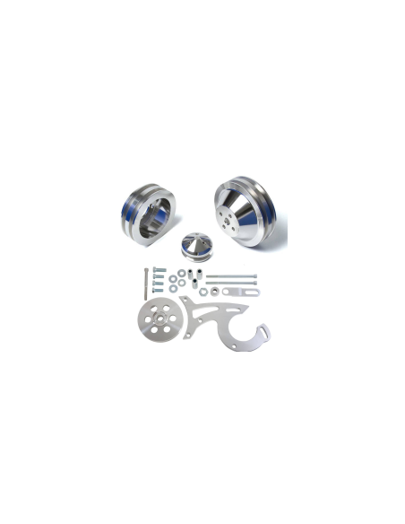 Poulies et supports en aluminium
