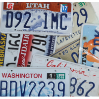 Original US license plates